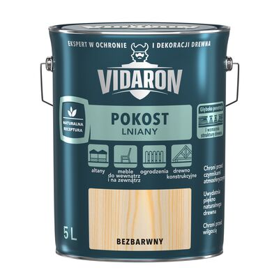 VIDARON Pokost lniany bezbarwny 5 l