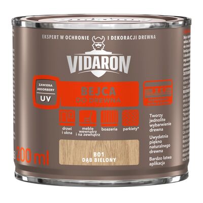 VIDARON Bejca do drewna Dąb Bielony B01 0,2 l