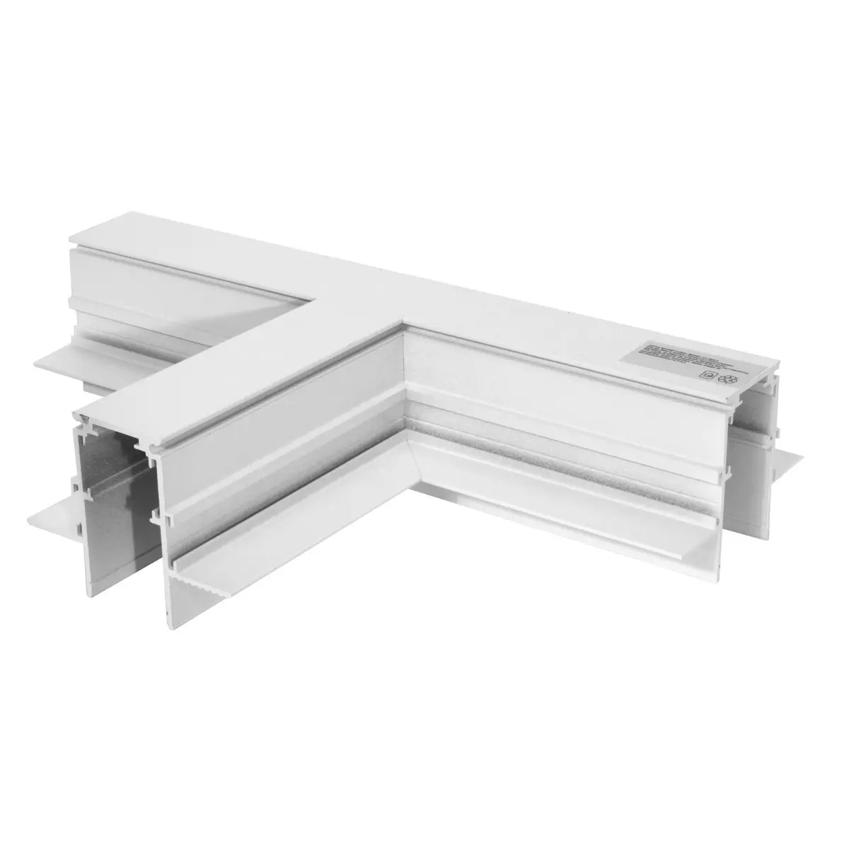 Łącznik-T do szyn magnetycznych 1233 metalowy biały