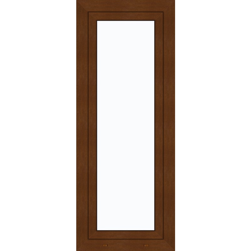Okno PCV 2-szybowe fasadowe O26 złoty dąb 565x1435 mm otwierane do wewnątrz prawe