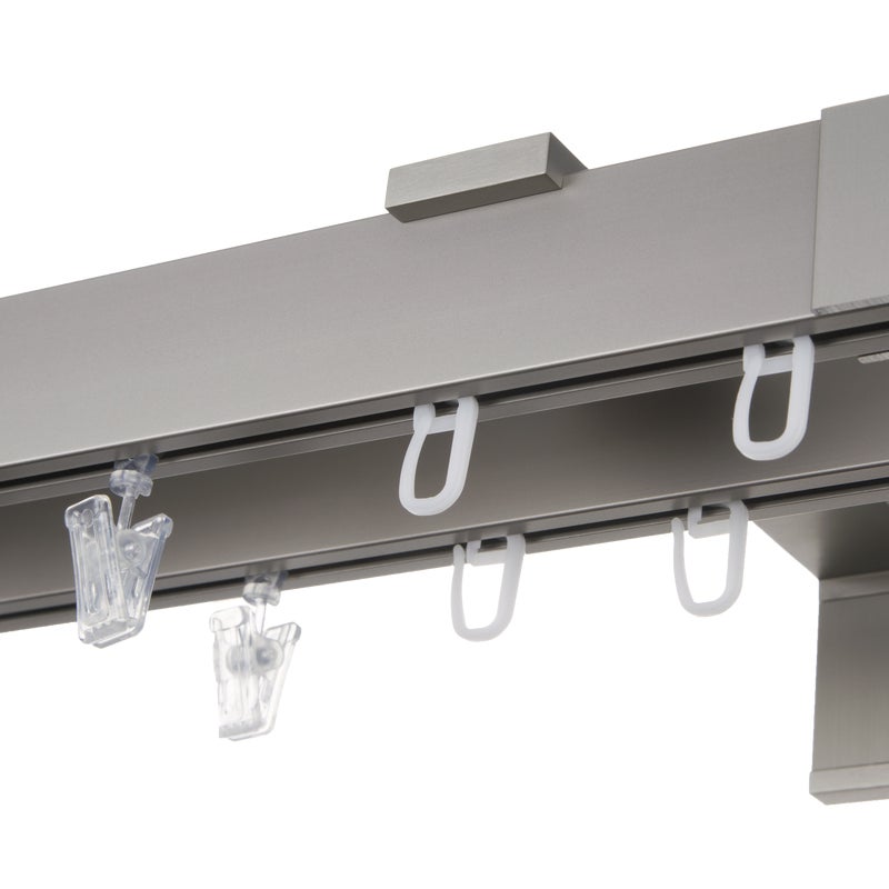 Karnisz apartamentowy 200 cm podwójny inox