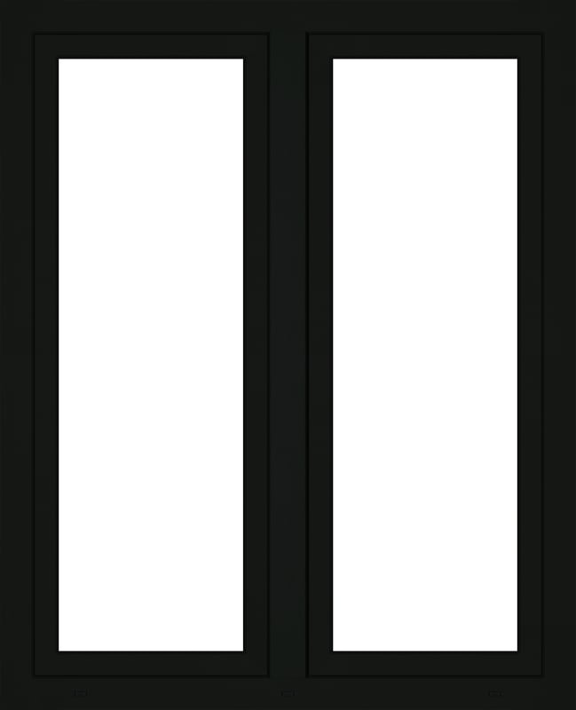 Okno PCV 3-szybowe fasadowe 85/O33 antracyt 1165x1435 mm otwierane do wewnątrz lewe