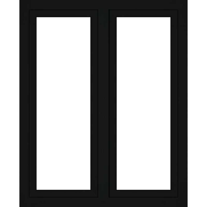 Okno PCV 3-szybowe fasadowe 85/O32S antracyt 1165x1435 mm otwierane do wewnątrz prawe