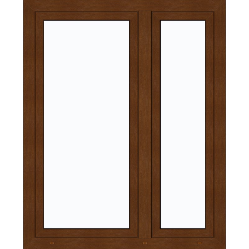 Okno PCV 3-szybowe fasadowe 85/O33 złoty dąb 1165 x 1435 mm otwierane do wewnątrz lewe