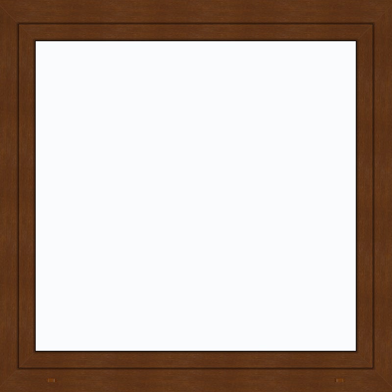 Okno PCV 3-szybowefasadowe 85/O16 złoty dąb 1165x1135 mm otwierane do wewnątrz prawe