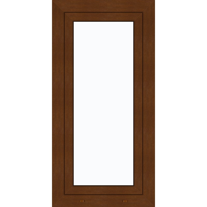 Okno PCV 3-szybowe fasadowe 85/O10 złoty dąb 565x1135 mm otwierane do wewnątrz prawe