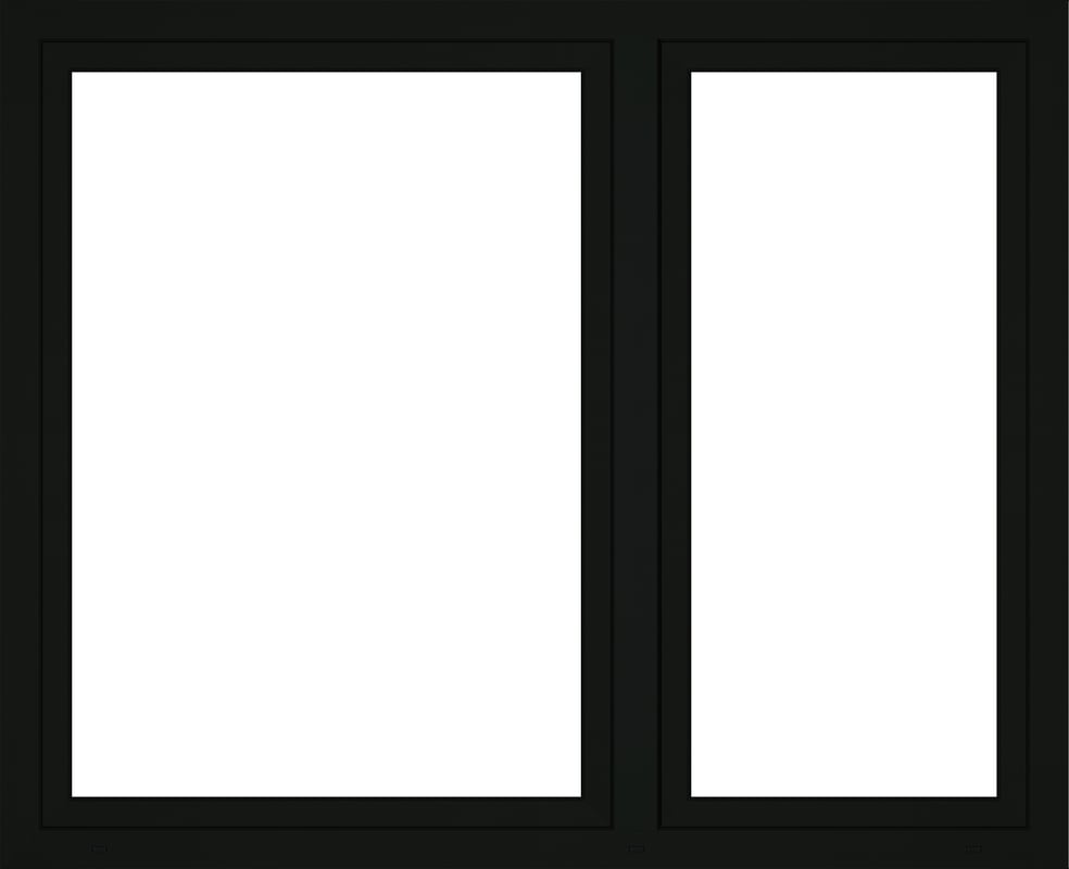 Okno PCV 3-szybowe fasadowe 85/O37 antracyt 1765x1435 mm otwierane do wewnątrz lewe