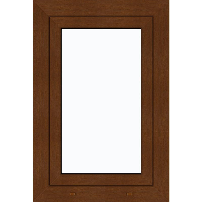 Okno PCV 3-szybowe fasadowe 85/O4 złoty dąb 565x835 mm otwierane do wewnątrz lewe