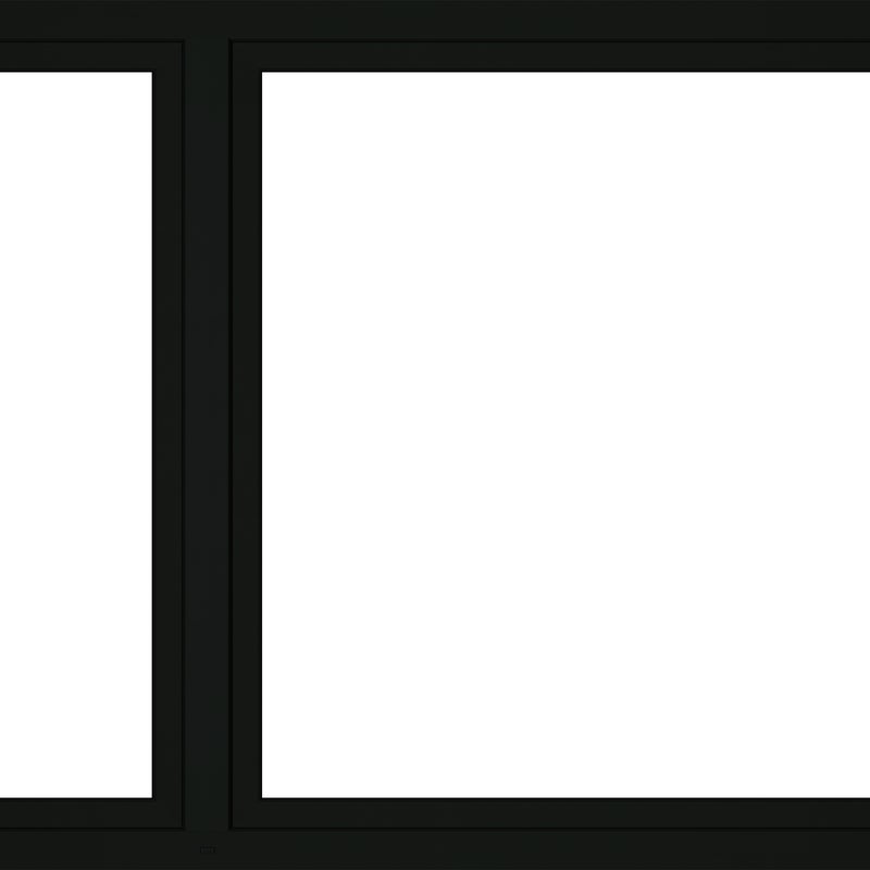 Okno PCV 3-szybowe fasadowe 85/O38 antracyt 2065x1435 mm otwierane do wewnątrz prawe