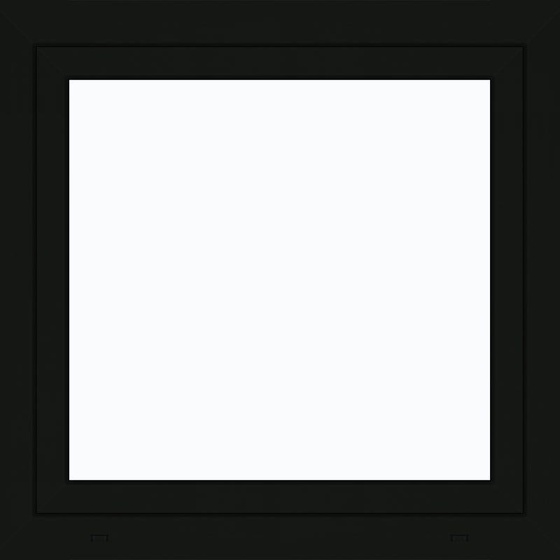 Okno PCV 3-szybowe fasadowe 85/O5 Antracyt 865x835 mm otwierane do wewnątrz lewe