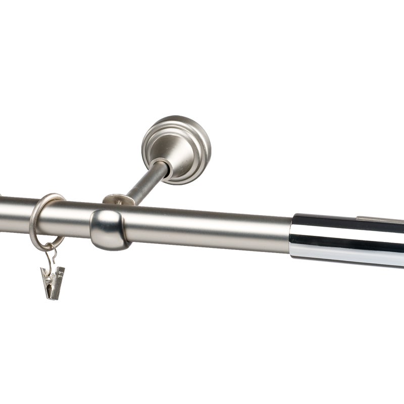 Karnisz Prado Wave 200 cm pojedynczy chrom 19 mm