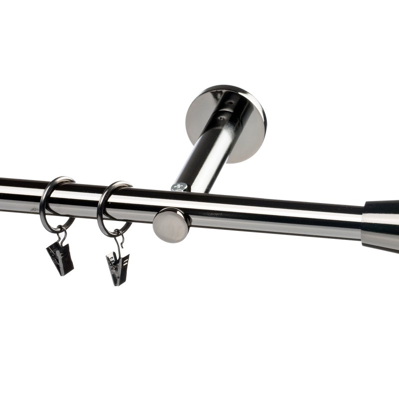 Karnisz Prado Inez 200 cm pojedynczy tytan 19 mm