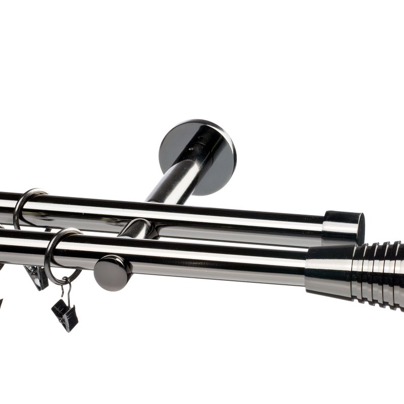 Karnisz Prado Inez 160 cm podwójny tytan 19 mm