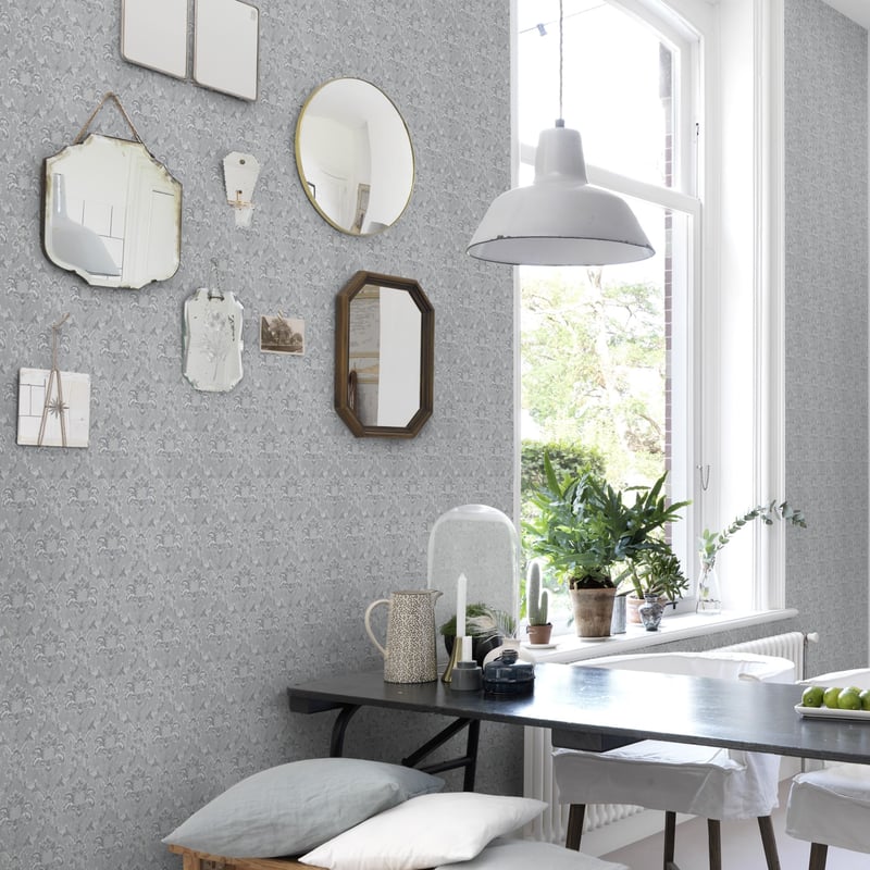 Tapeta Barok 147926 szara papierowa