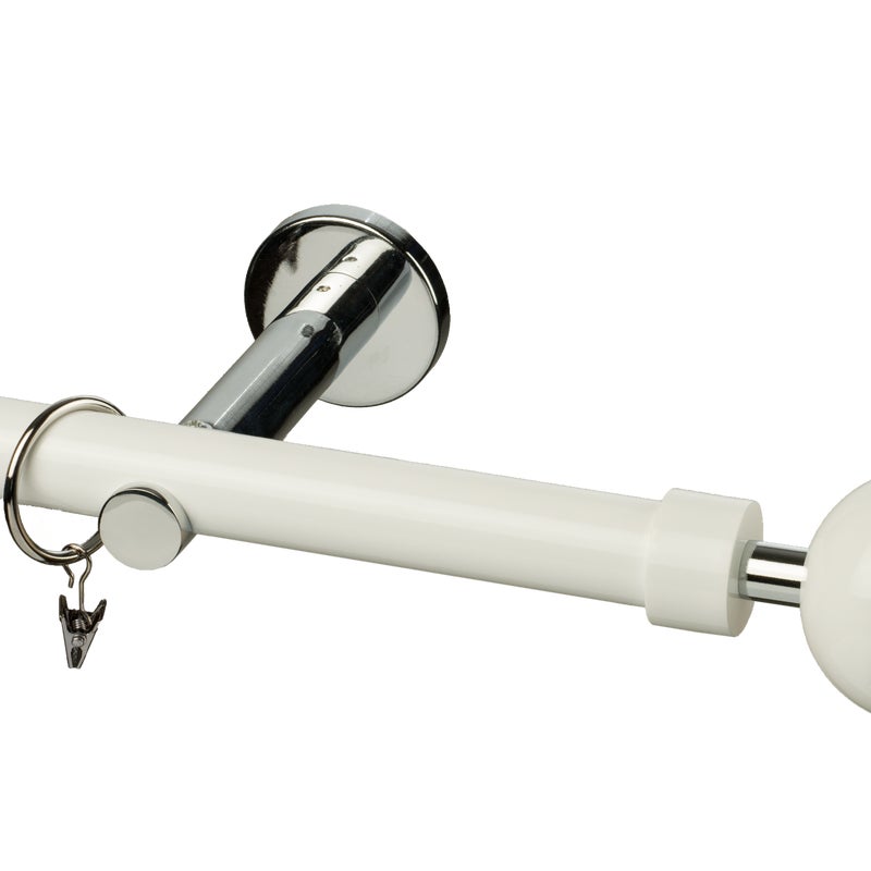 Karnisz Magic Vivaldi 200 cm pojedynczy biały 25 mm