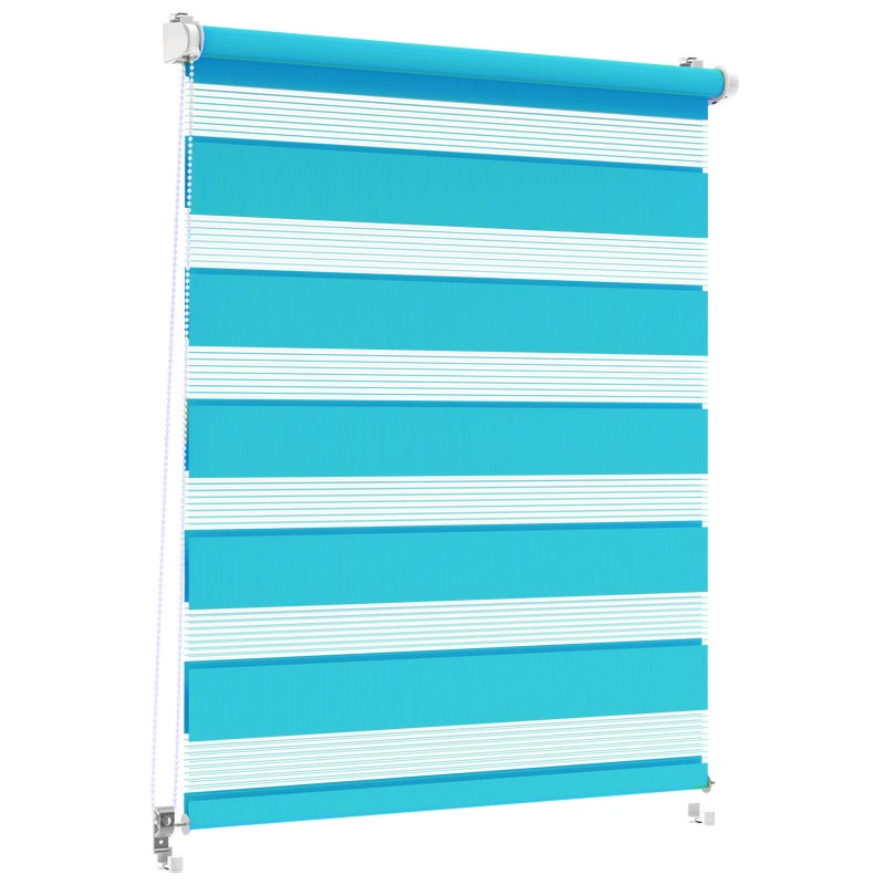 Roleta dzień noc Classic Click 61 x 140 cm turkusowa