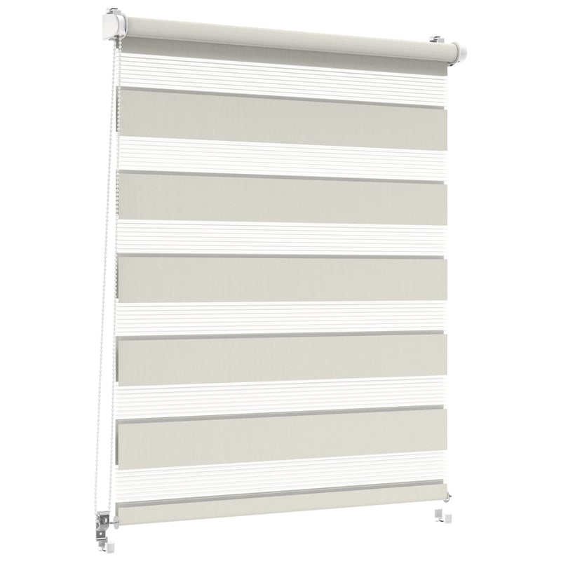 Roleta dzień noc Classic Click 88.5 x 140 cm srebrna