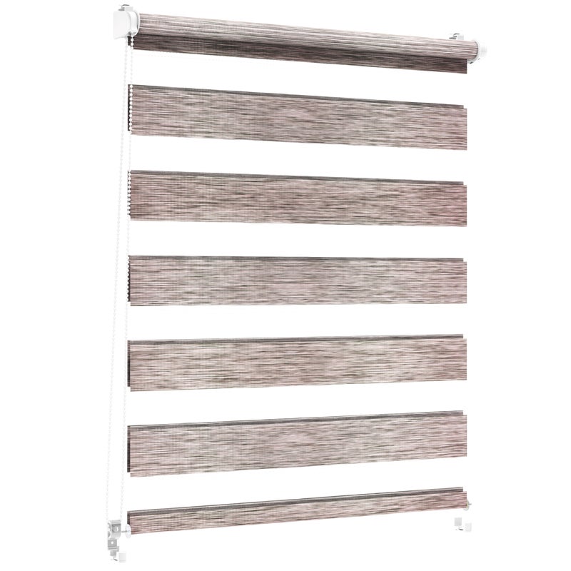 Roleta dzień noc Naturale Click 101 x 140 cm sepia