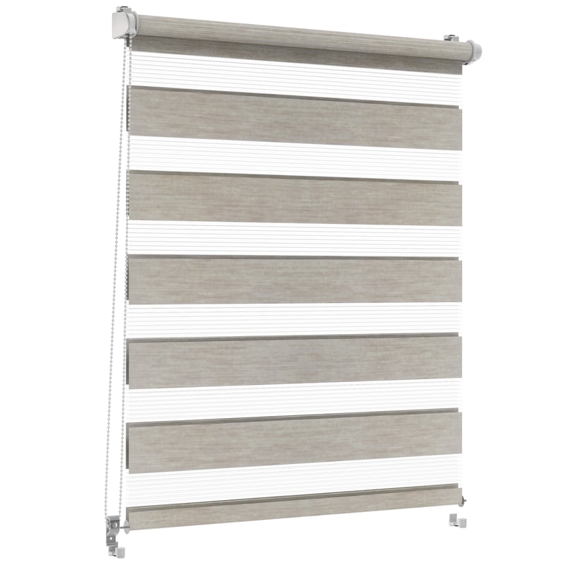 Roleta dzień noc Click 121 x 140 cm granit