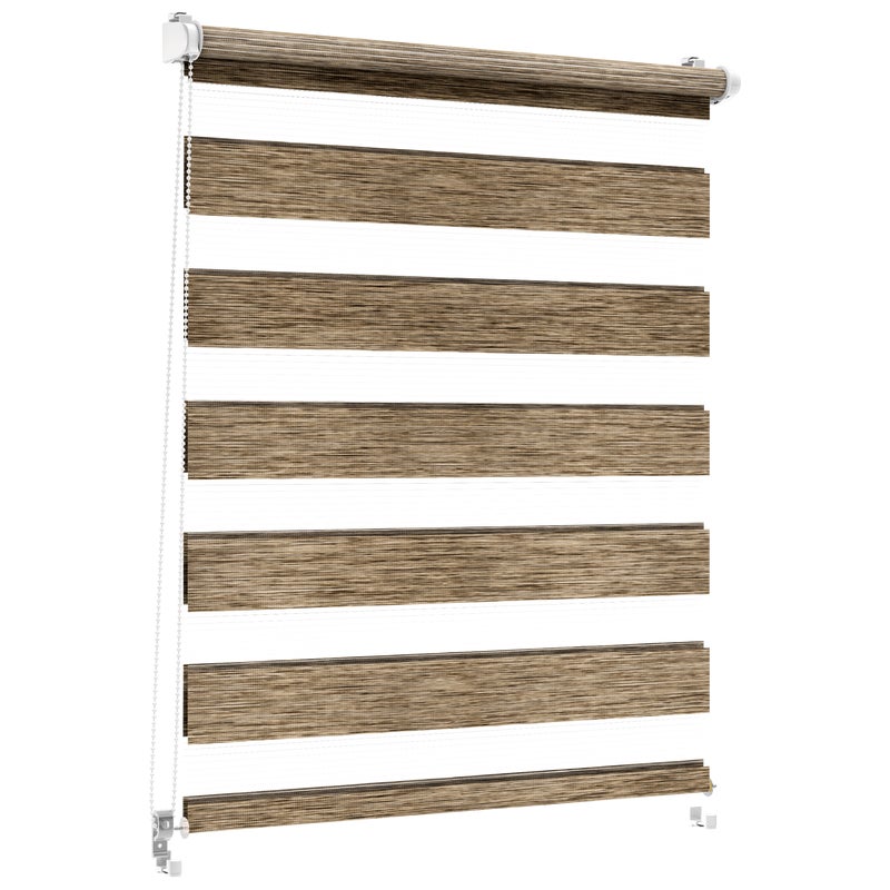 Roleta dzień noc Naturale Click 83.5 x 215 cm brązowa