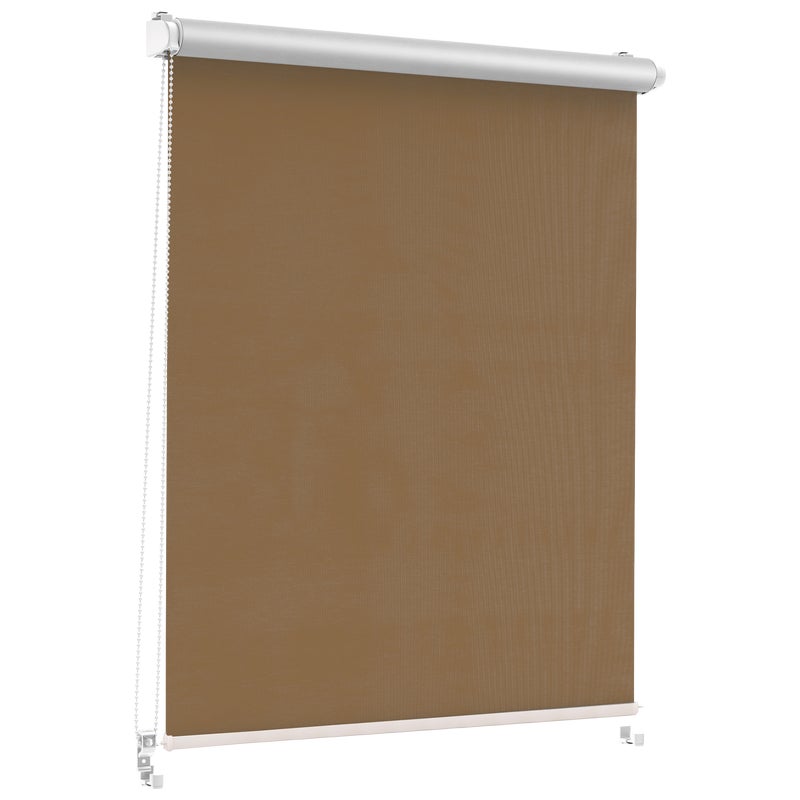 Roleta zaciemniająca Silver Click 98.5 x 150 cm czekoladowa termoizolacyjna