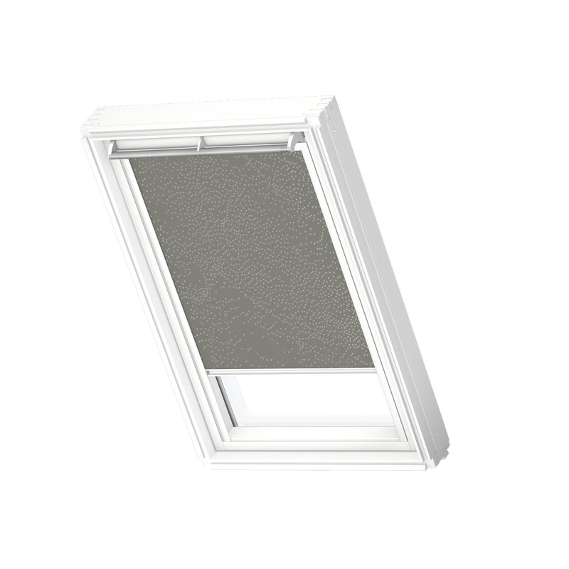 Roleta zaciemniająca do okna dachowego 78x140 cm khaki z białą ramą Velux