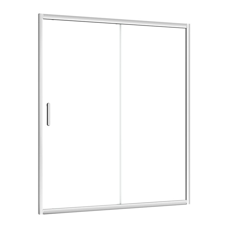 Drzwi prysznicowe przesuwne Easy 150 x 190 cm chrom Sensea