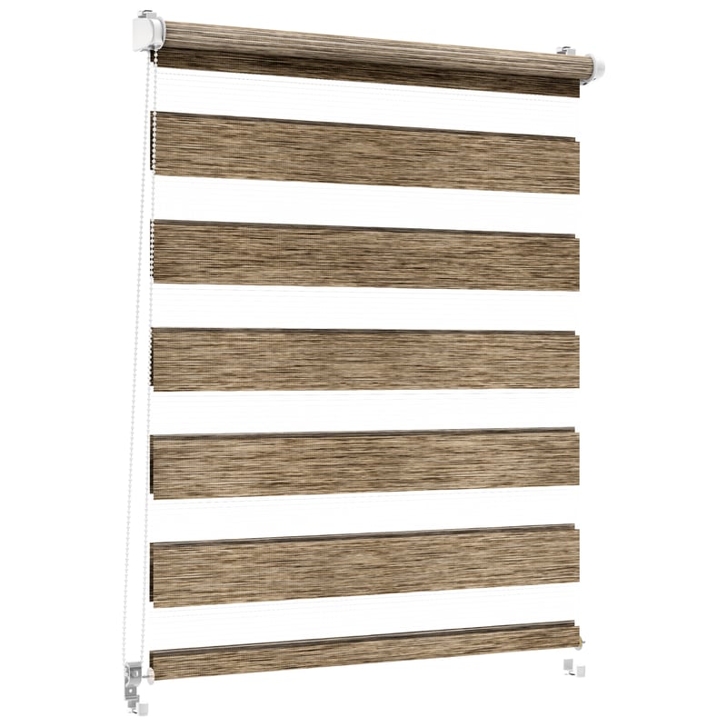 Roleta dzień noc Naturale Click 41 x 215 cm brązowa