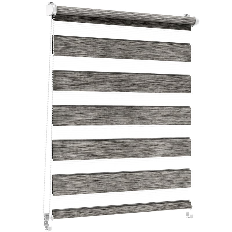 Roleta dzień noc Naturale Click 116 x 215 cm szara