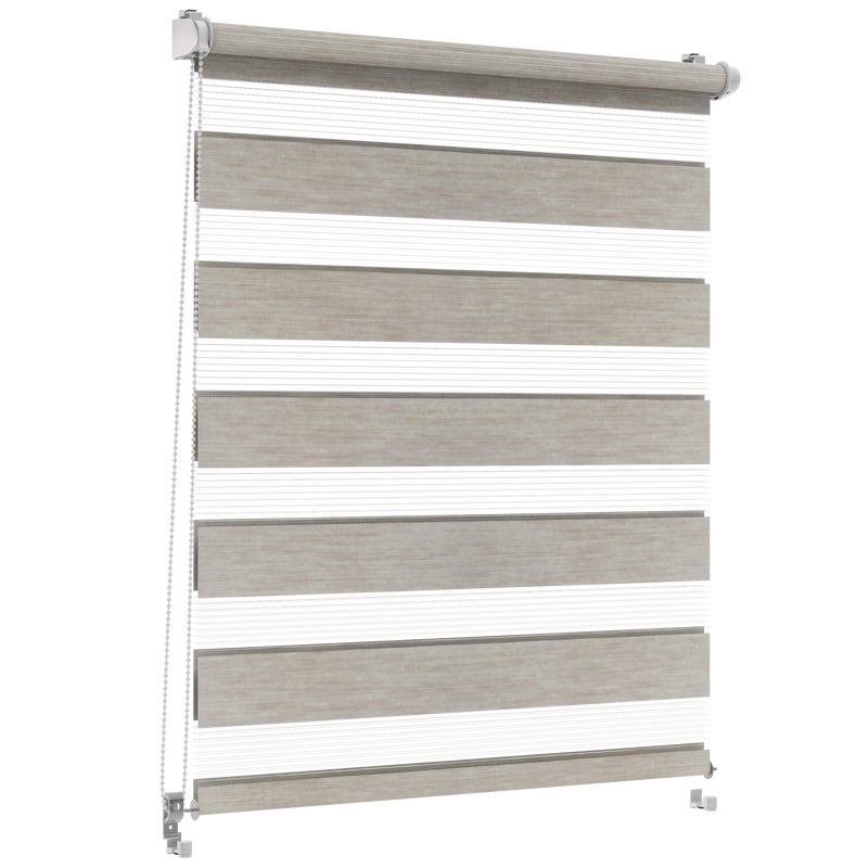 Roleta dzień noc Naturale Click 118.5 x 215 cm granit