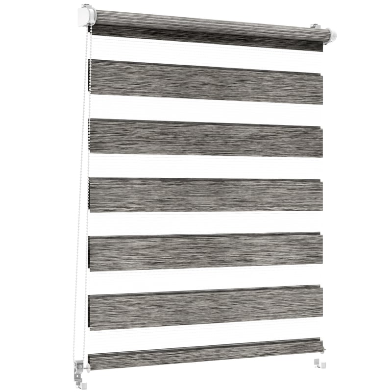 Roleta dzień noc Naturale Click 93.5 x 215 cm szara