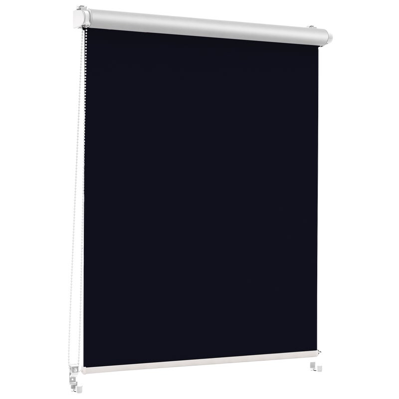 Roleta zaciemniająca Silver Click 103.5 x 215 cm czarna termoizolacyjna