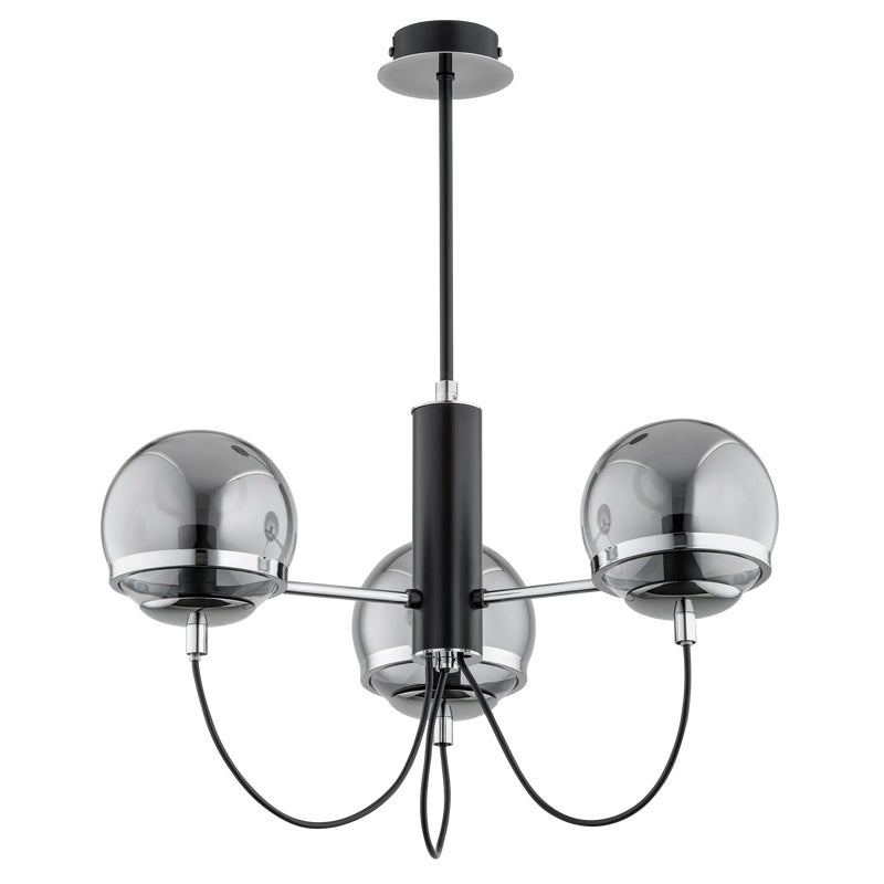 Lampa wisząca Auron srebrna 3 x E14 Alfa