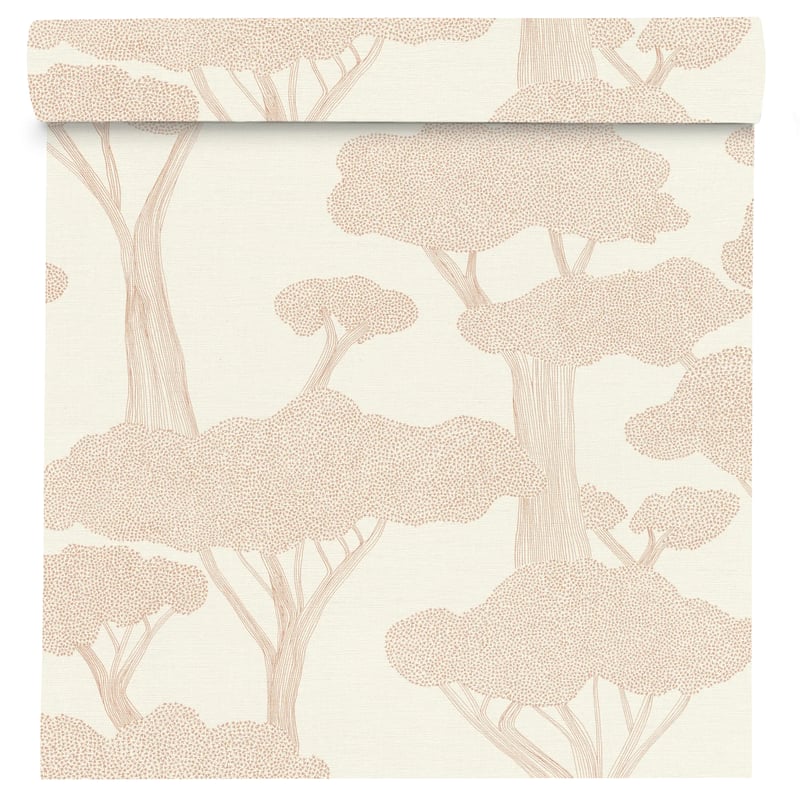 Tapeta Drzewa 690217 beżowa winylowa na flizelinie