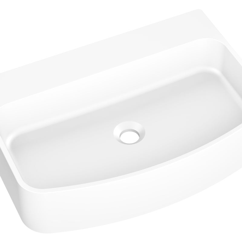 Umywalka konglomeratowa Dusse Granit XL Pure White 60 x 42 Axis