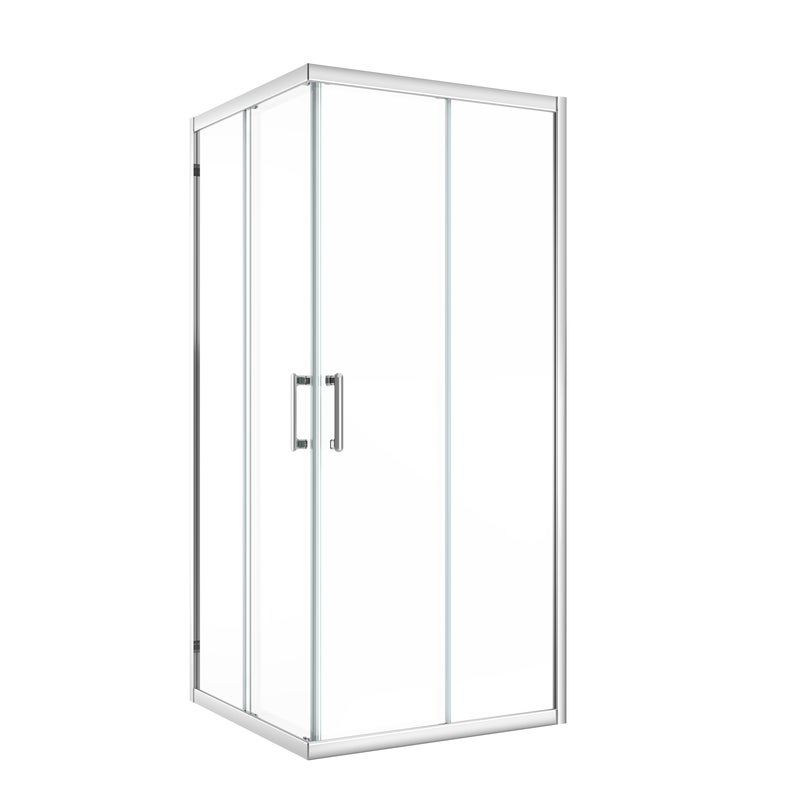 Kabina prysznicowa kwadratowa Easy 80 x 80 x 190 cm chrom Sensea