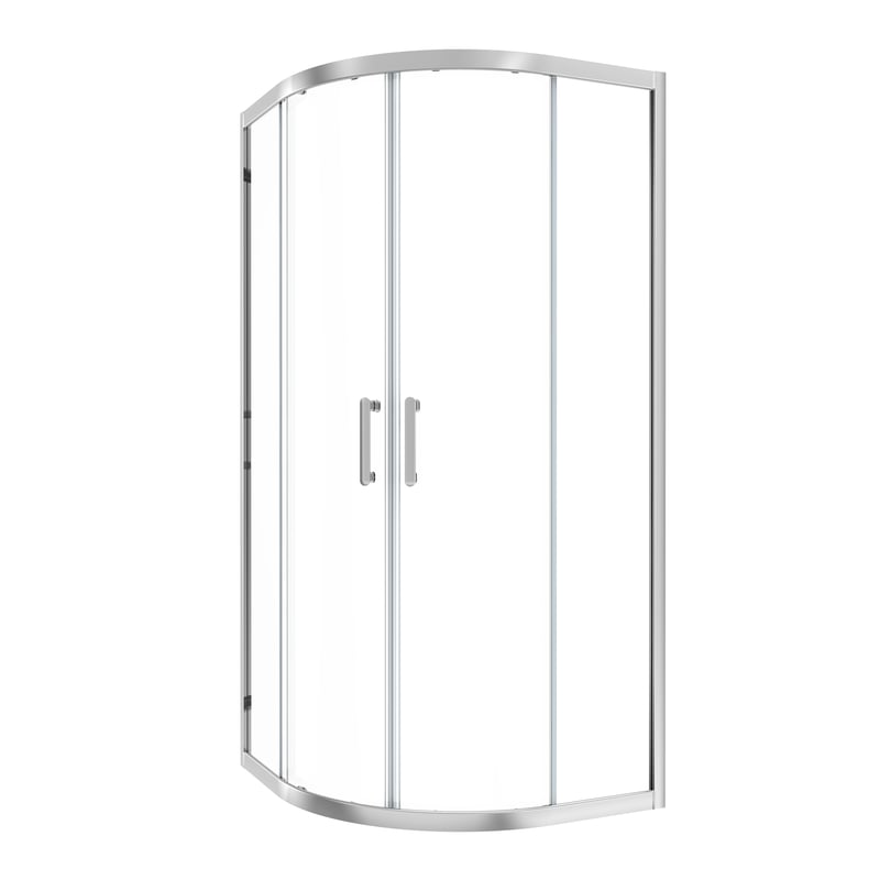 Kabina prysznicowa półokrągła Easy 80 x 80 x 190 cm chrom Sensea