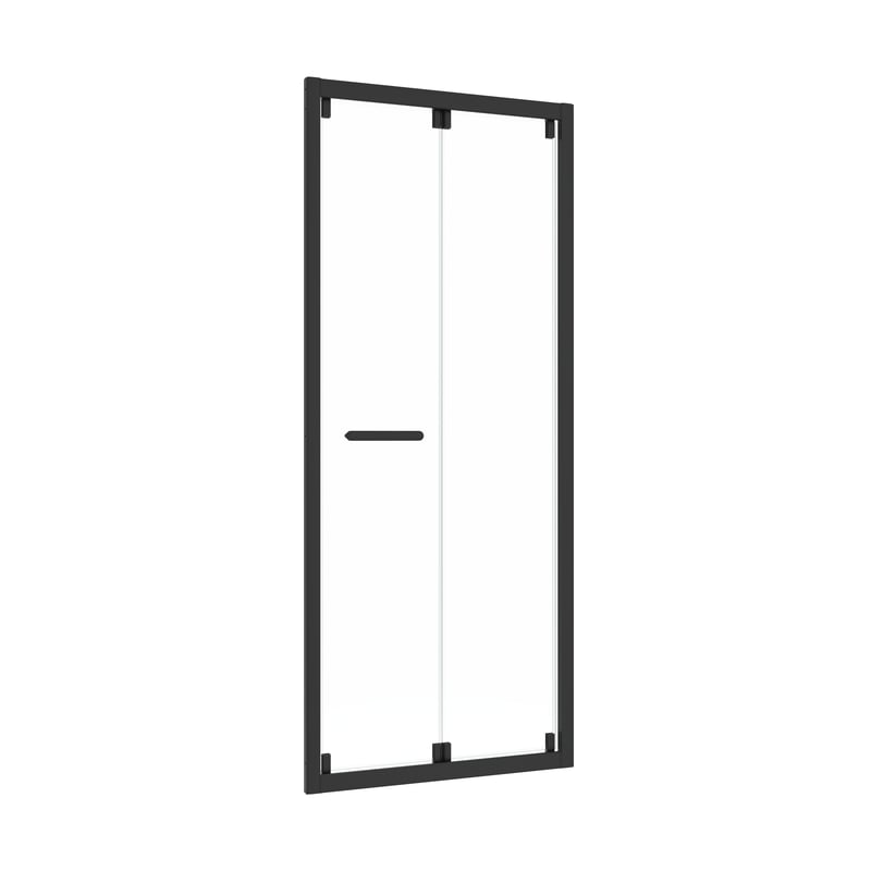Drzwi prysznicowe składane Easy 80 x 190 cm czarne Sensea