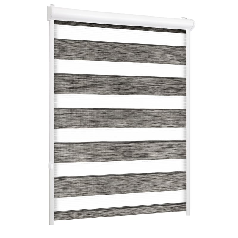 Roleta w kasecie dzień noc Naturale szara 43.5 x 220 cm lewa