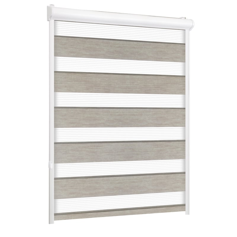 Roleta w kasecie dzień noc Naturale granit 54 x 150 cm lewa