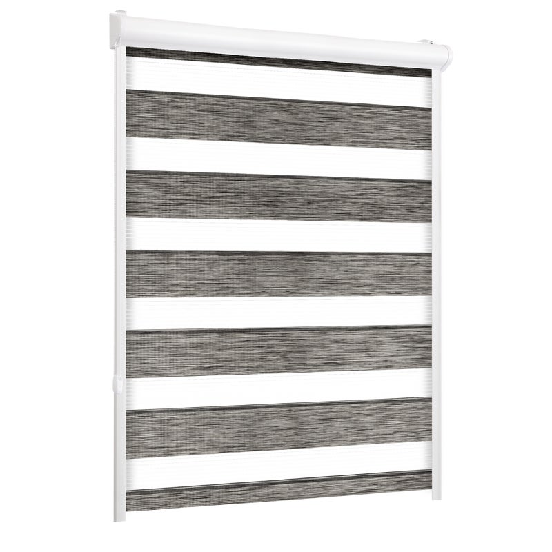 Roleta w kasecie dzień noc Naturale szara 63 x 150 cm lewa