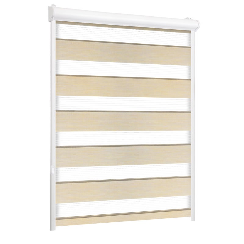 Roleta w kasecie dzień noc Naturale piasek 57 x 220 cm lewa