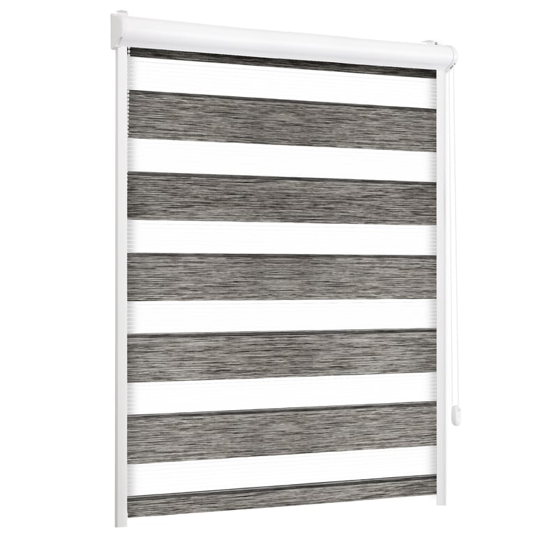 Roleta w kasecie dzień noc Naturale szara 100.5 x 220 cm prawa