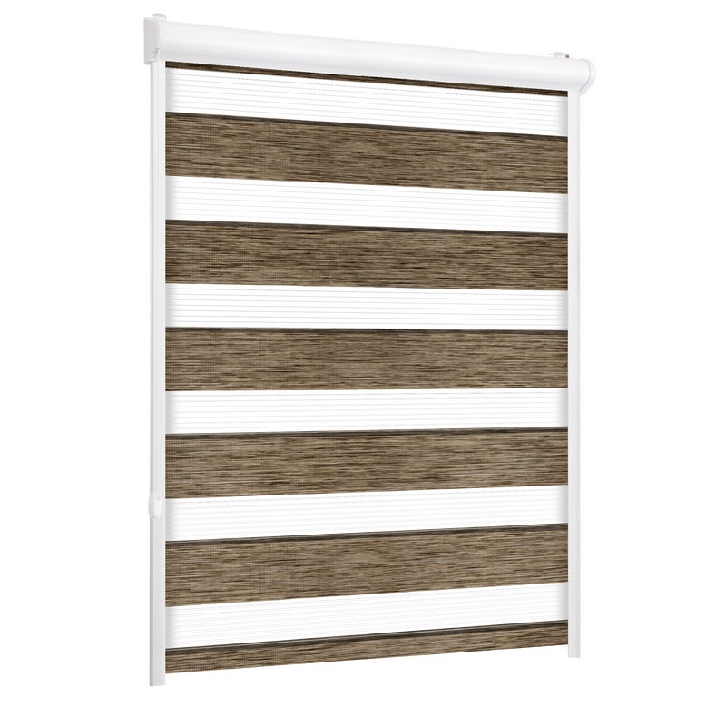 Roleta w kasecie dzień noc Naturale brązowa 103.5 x 220 cm lewa