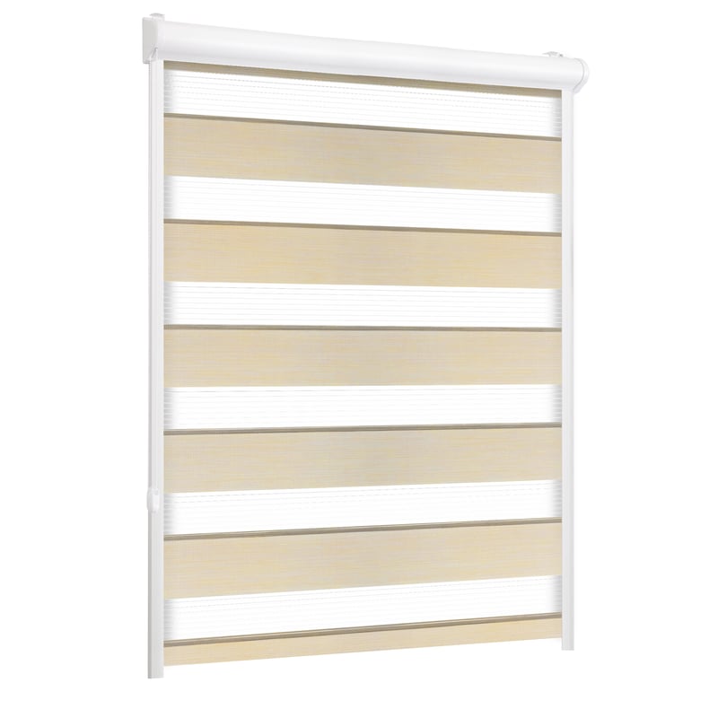 Roleta w kasecie dzień noc Naturale piasek 109.5 x 150 cm lewa