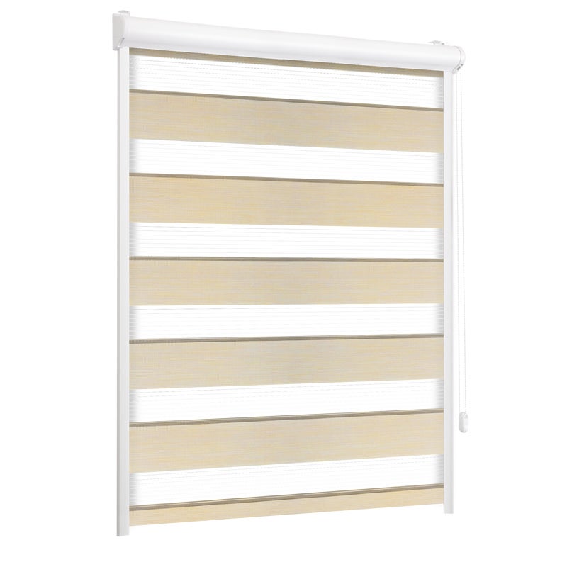 Roleta w kasecie dzień noc Naturale piasek 57 x 150 cm prawa