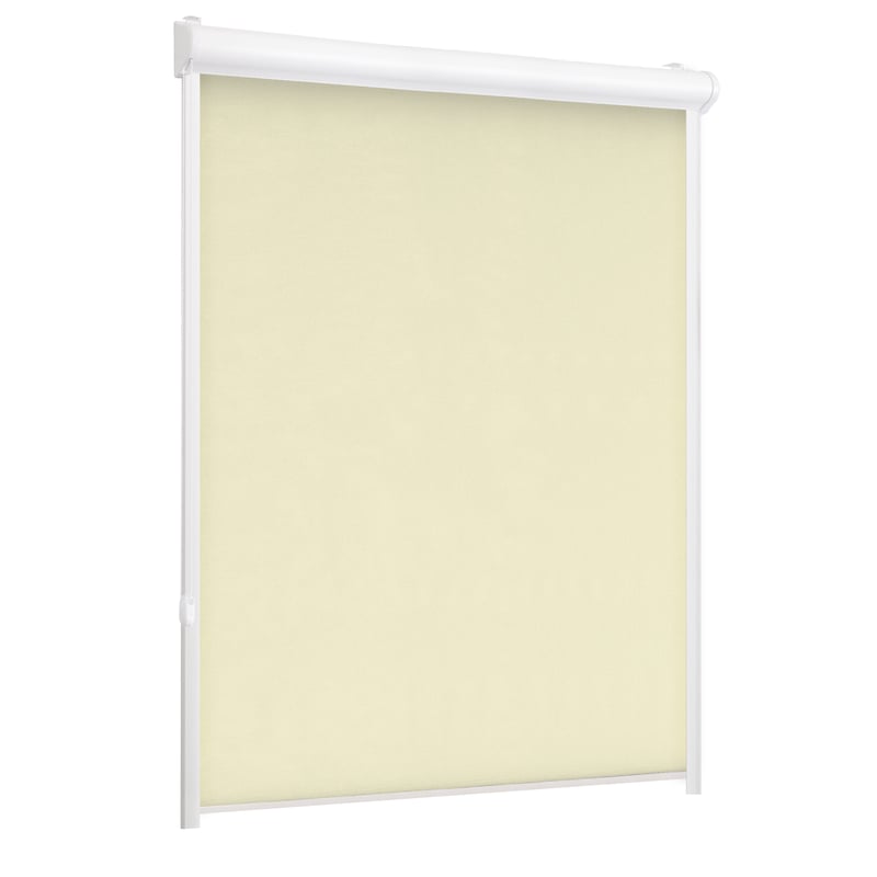 Roleta w kasecie zaciemniająca Silver kremowa 109.5 x 220 cm lewa