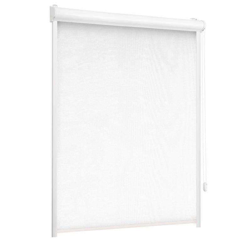 Roleta w kasecie zaciemniająca Silver biała 117 x 220 cm prawa
