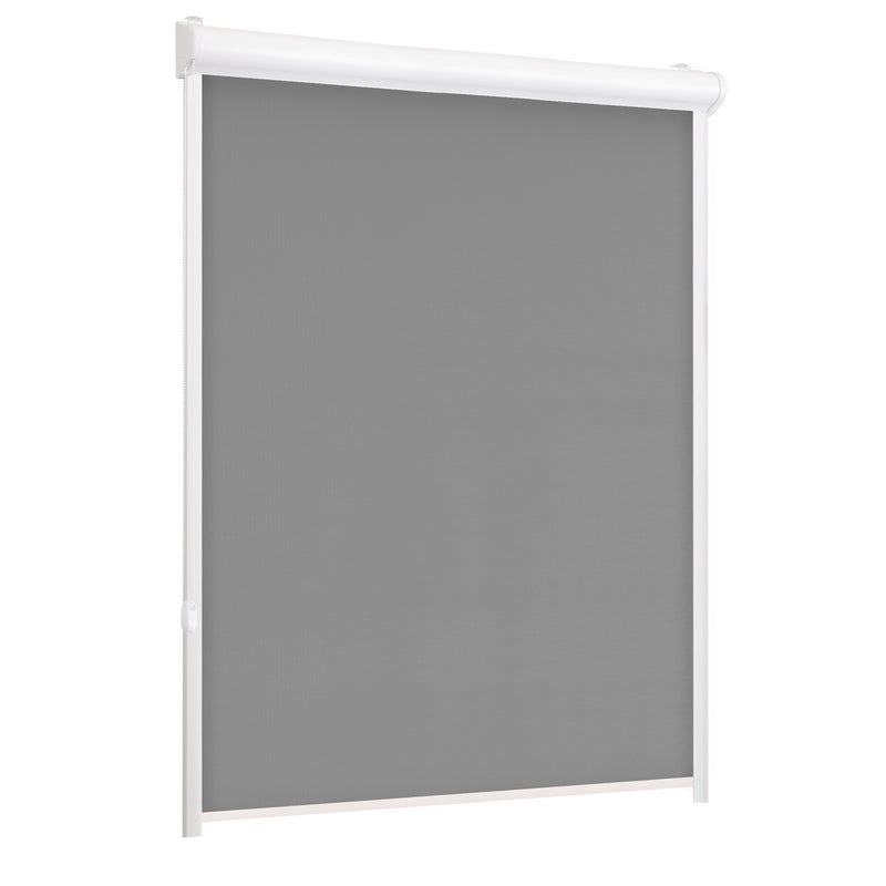 Roleta w kasecie zaciemniająca Silver grafit 118.5 x 150 cm lewa