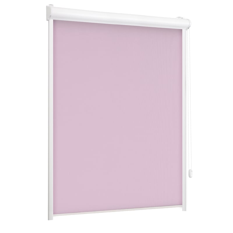 Roleta w kasecie zaciemniająca Silver różowa 118.5 x 150 cm prawa